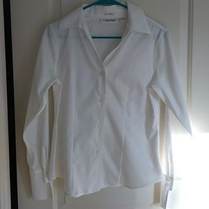 Calvin Klein white button down